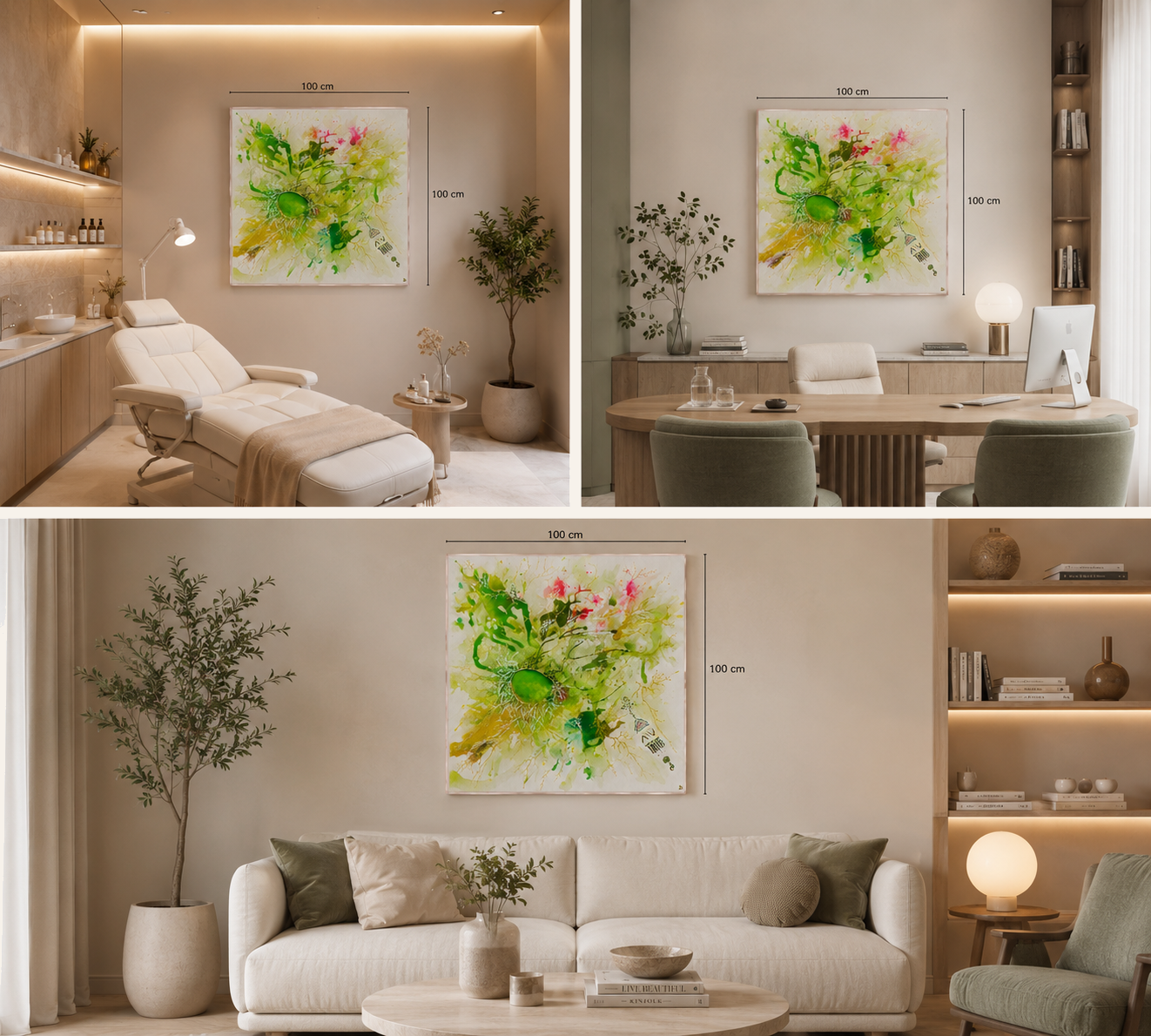 Artwork room placement inspiration collage